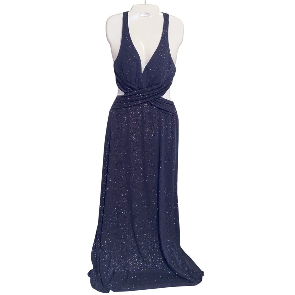 Vintage Jump Dress Womens Size 7/8 Wendye Chaitin Maxi Gown Prom Grunge 90s Y2K - Picture 3 of 15